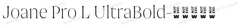 Joane Pro L UltraBold字体转换